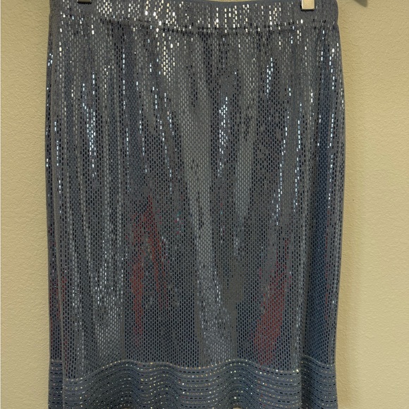 COPY - St. John Blue Sequin Women's Jacket and Skirt - Picture 2 of 7